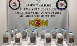 Samsun'da 90 litre etil alkol ele geçirildi