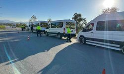 Okul servislerine kış lastiği denetimi