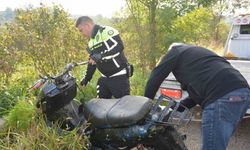 Ordu’da dere yatağında terk edilmiş motosiklet bulundu