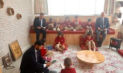 Yeni yapılan kültür odasında kitap okuma etkinliği gerçekleştirildi