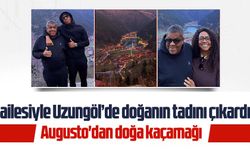 Trabzonsporlu Felipe Augusto, ailesiyle Uzungöl’de doğanın tadını çıkardı