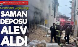 Gölköy’de saman dolu depoda yangın paniği: İtfaiye müdahale etti, facia önlendi