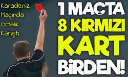 Rize ve Artvin'i Karıştıran Olaylı Derbi! ; 1 Maçta 8 Kırmızı Kart Birden!