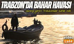 Trabzon’da güneşli havayla birlikte Faroz Barınağı’nda renkli görüntüler oluştu