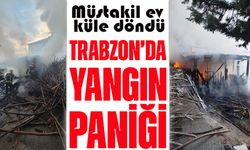 Trabzon Yomra’da müstakil evde yangın paniği: Ekipler kısa sürede söndürdü