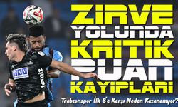 Trabzonspor, Süper Lig’de İlk 8’e Karşı Galip Gelemedi: Zirve Yolunda Kritik Puan Kayıpları