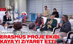 Erasmus Projesi ekibinden Başkan Kaya’ya ziyaret: Dijital dönüşüme tam destek