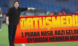 Trabzonspor Teknik Direktörü Fatih Tekke, 1 Puana Razı Oldu