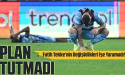 Fatih Tekke’nin Değişiklikleri İşe Yaramadı! Trabzonspor’un Planı Bozuldu