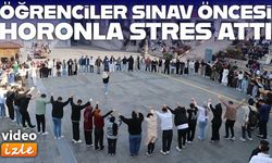 Rize’de üniversite öğrencileri vize sınavları öncesi horonla stres attı