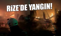 Rize'de 3 Katlı Binanın Kömürlüğünde Yangın! Ekipler Seferber Oldu