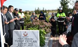 Trabzon Akçaabat’ta görevi sırasında şehit olan polis şehadet yıl dönümünde unutulmadı