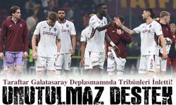 Galatasaray Deplasmanında Tribünleri İnletti! Trabzonspor Taraftarından Unutulmaz Destek