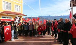 Of'ta, Sarıkamış şehitlerine saygı yürüyüşü yapıldı