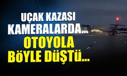 ABD'de Uçak Kazası Kameralarda! Otoyola Böyle Düştü...