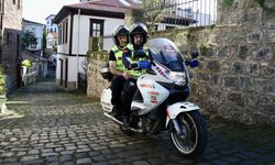 Giresun'da motosiklet ambulans ekipleri vakalara hızlı müdahale ediyor