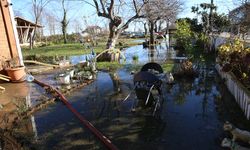 Şiddetli rüzgarda oluşan dalgalar hasara neden oldu