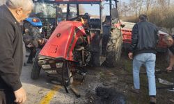 Samsun'da devrilen traktörün sürücüsü yaralandı
