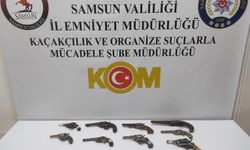Tescile tabi kültür varlığı kapsamında 13 tabanca ele geçirildi