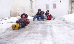Bayburt'un süper abileri: Dik yokuş pist oldu, kardeş sevgisi soğuğu unutturdu