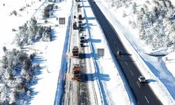 Gerede-Samsun yolu havadan görüntülendi: Yol trafiğe açık