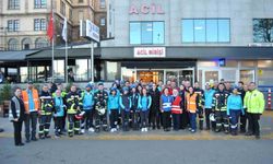 Özel İmperial Hastanesi'ndeki yangın tatbikatı gerçeğini aratmadı