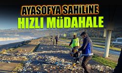 Ayasofya Sahiline Büyükşehir'den Hızlı Müdahale