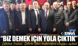 Ali Şükrü Çeliktürk, Trabzon Şoförler ve Otomobilciler Odası Başkanlığına adaylığını açıkladı