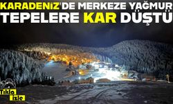 Giresun’da yaylalarda kar, sahil kesiminde yağmur etkili oluyor