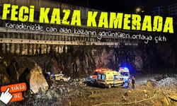 Rize’de kamyonet bariyere çarpıp boşluğa düştü: Feci kaza kamerada