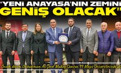 Şeref Malkoç, Samsun 19 Mayıs Üniversitesi'nde Anayasa tartışmalarına katıldı