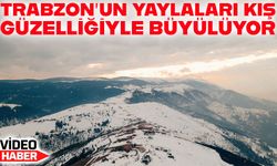 Trabzon’un Taşlıoba Yaylası’nda Kar Manzaraları Görsel Şölen Yarattı