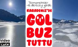 Rize’de buz kesen yaylalar: Adalı Göl dondu, Koçdüzü’nde kartpostallık manzaralar