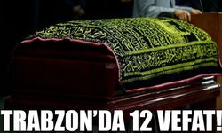 Bugün Trabzon’da Kayıplar Var: Vefat Eden 12 Kişinin Detayları