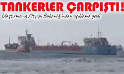 Küçükçekmece Demir Sahası’nda iki tanker çarpıştı: Ekipler sevk edildi
