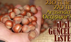 Bugün Fındık Fiyatları Kaç TL Oldu? İl İl Güncel Liste