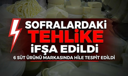 Sofralardaki tehlike ifşa edildi: 6 süt ürünü markasında hile tespit edildi