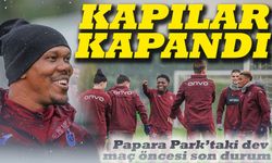 Trabzonspor Papara Park’taki dev maç öncesi son antrenmanını yaptı: Stefan Savic Kafileye Alınacak Mı?