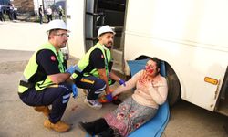 Giresun'da sağlık ekiplerinin acil müdahale becerileri test edildi
