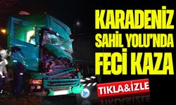 Karadeniz'de Feci Kaza: Tır Kaza Yaptı, Sürücü Araçta Sıkıştı!