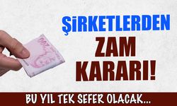 Şirketler Zam Kararını Veriyor! Bu Yıl Tek Olacak...