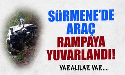 Sürmene'de Araç Rampaya Yuvarlandı! Yaralılar Var...