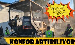 Trabzon Büyükşehir Belediyesi 18 İlçede Yol Çalışmalarını Sürdürüyor