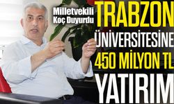 Vehbi Koç duyurdu: Trabzon Üniversitesi derslik projesi yatırım programında