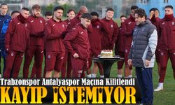 Trabzonspor Antalyaspor Maçına Kilitlendi.Fatih Tekke Kayıp İstemiyor