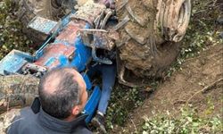 Samsun'da devrilen traktörün sürücüsü öldü