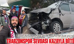 Bordo-mavi sevda yolda bıraktı: Trabzonsporlu 3 taraftar dönüş yolunda kaza geçirdi
