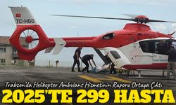 Trabzon’da Helikopter Ambulans Hizmetinin Raporu Ortaya Çıktı; 2025’te 299 Hasta İçin Havalandı