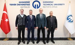 TÜHİS Genel Sekreteri Baş'tan, KTÜ Rektörü Prof. Dr. Çuvalcı'ya ziyaret