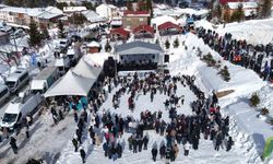 2 bin rakımlı yaylada renkli kış festivali